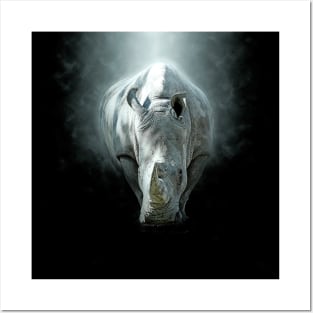 Rhinoceros Animal Wildlife Jungle Nature Free Adventure Discovery Digital Painting Posters and Art